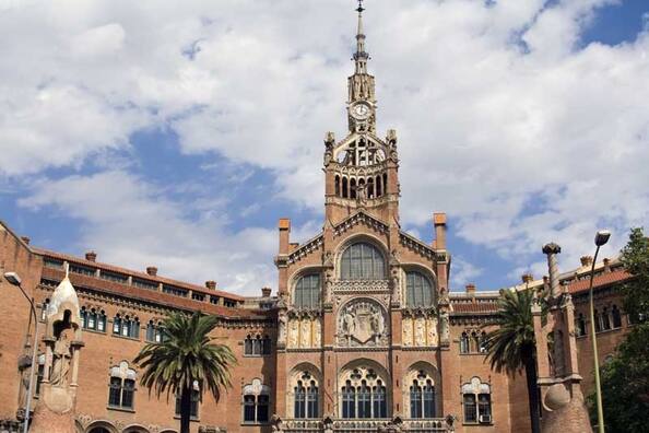 Palau de la Música Catalana y hospital de Sant Pau en Barcelona